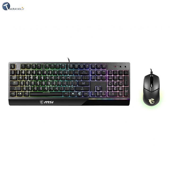 کیبورد و ماوس گیمینگ ام اس آی مدل جی کی 30 کمبو MSI VIGOR GK30 COMBO Gaming Keyboard and Mouse